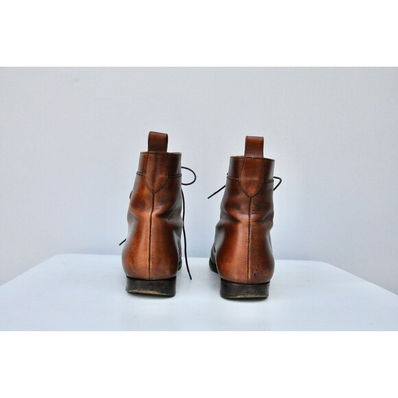 Vintage Lace Up Ankle Boots Cole Haan made in Italy Booties Victorian Style 6.5 - Picture 8 of 10